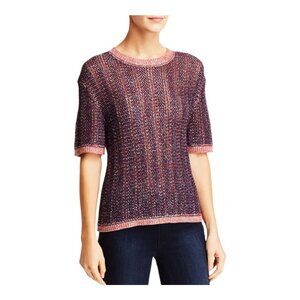 Velvet by Graham & Spencer Zabella 1/2 Sleeve Crewneck Metallic Sweater …